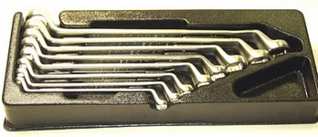 Набор ключей накидных 75-гр., 6-22 мм, 8 предметов (ложемент) JONNESWAY W23108ST